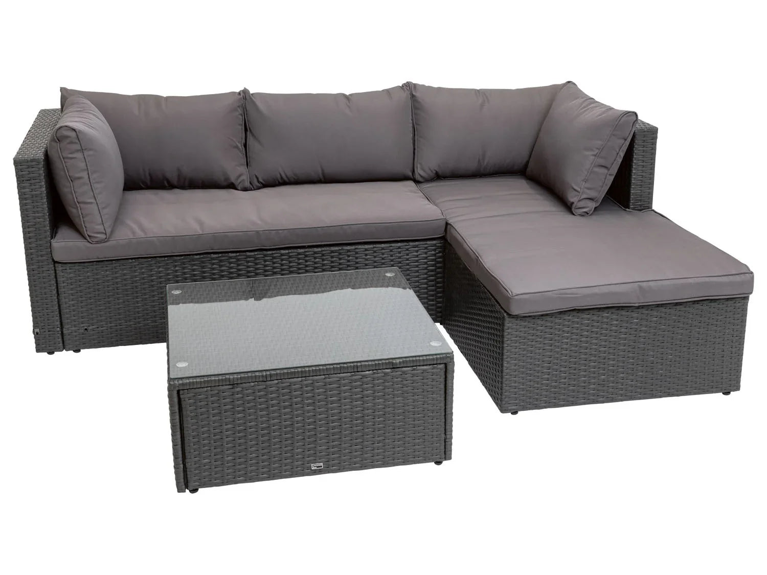LIVARNO home Ensemble coin salon, 2 pices, gris