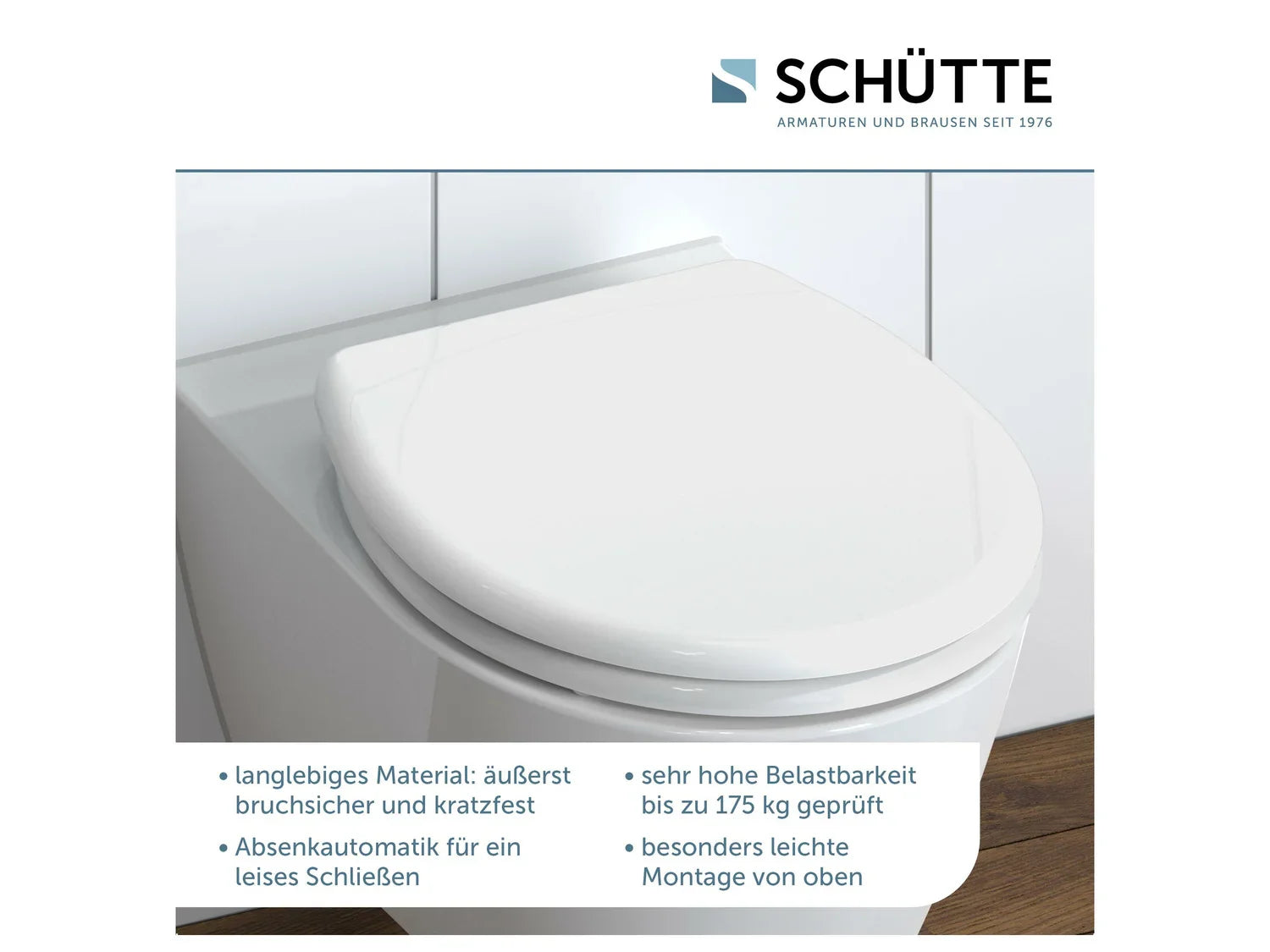 Schtte Abattant WC, avec fermeture en douceur