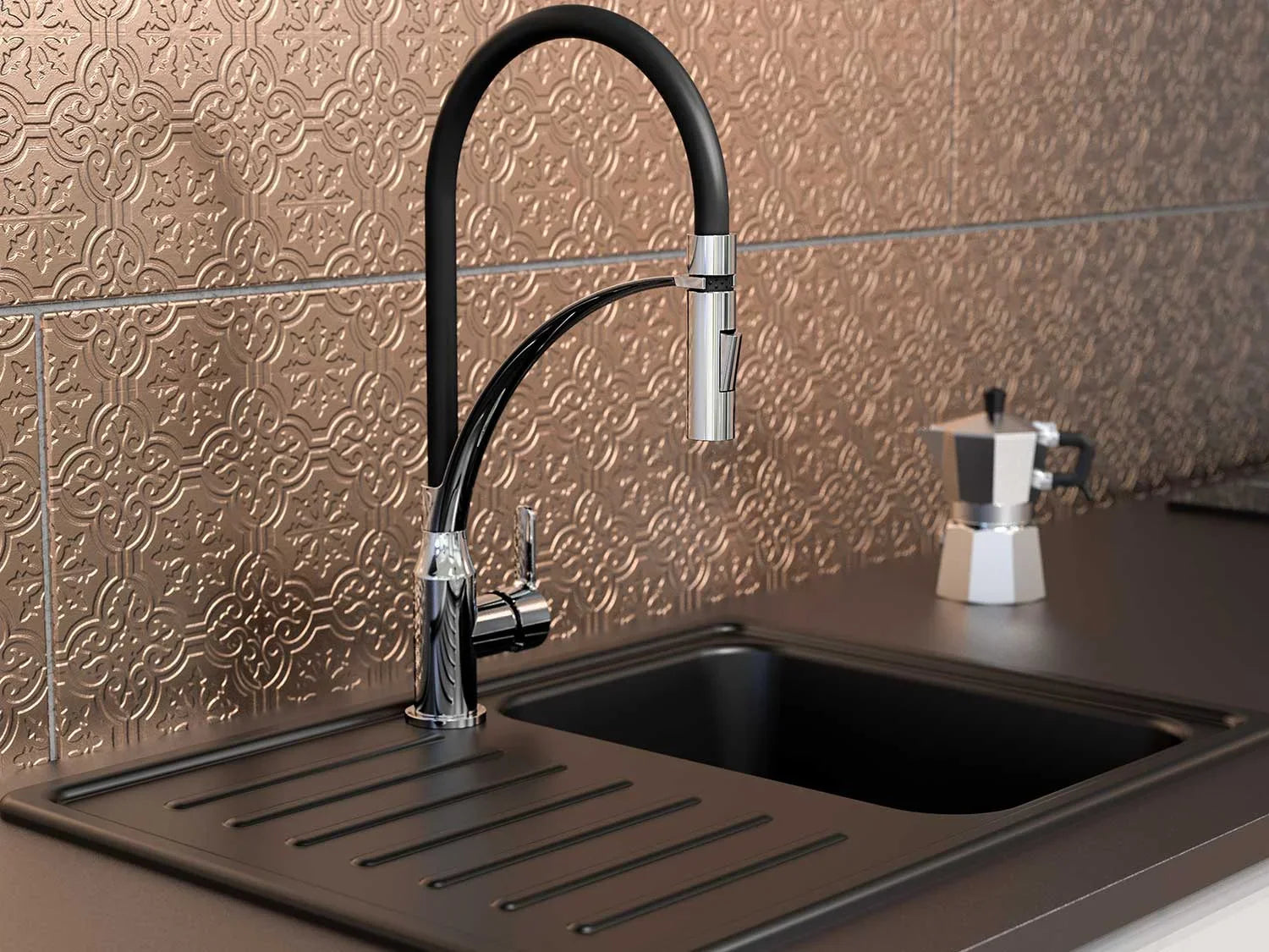 Eisl Robinet d'vier cuisine avec douche  vaisselle et tuyau interchangeable