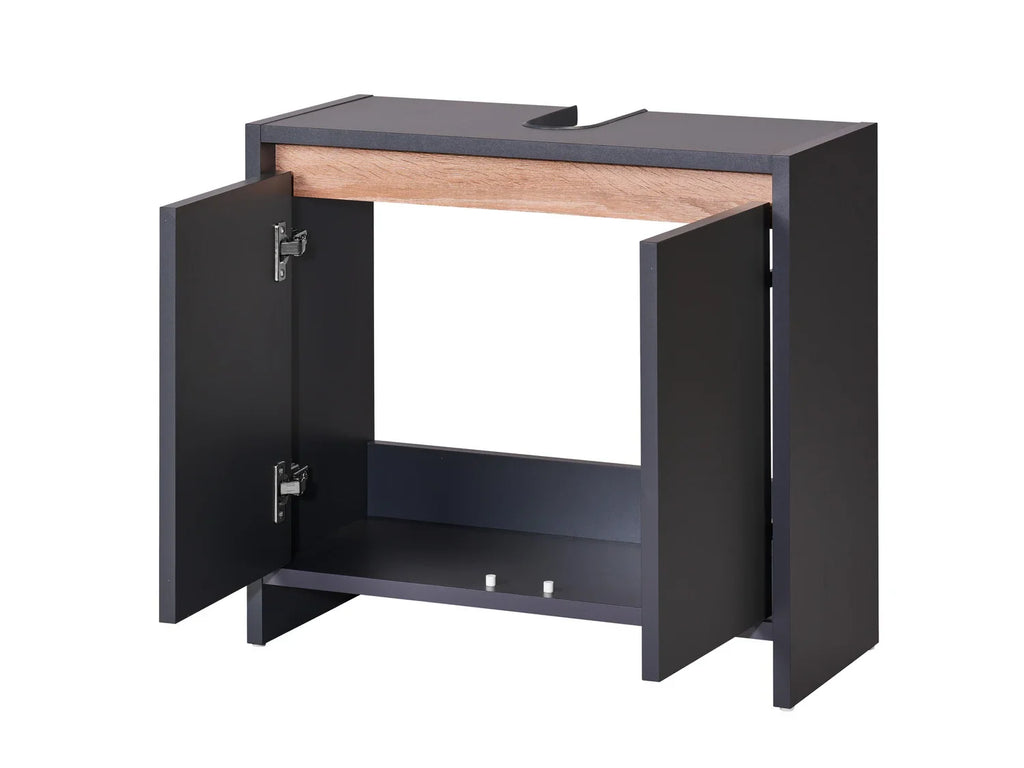 LIVARNO home Meuble sous-vasque Oslo, 60 x 55 x 28 cm, anthracite