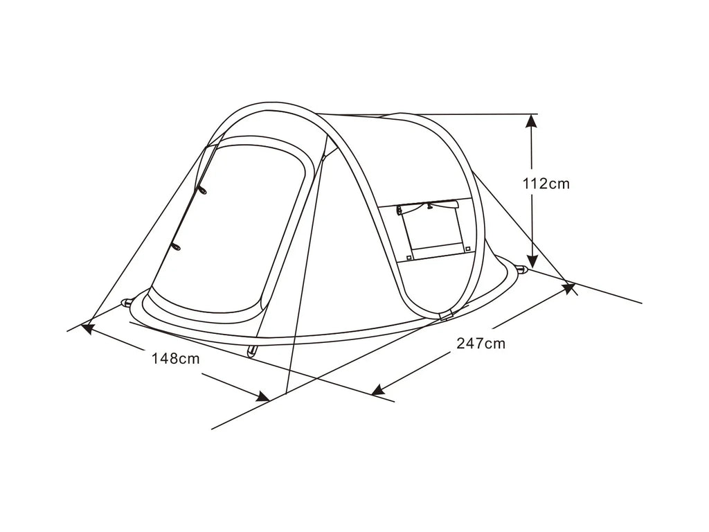 Rocktrail Tente pop-up 2 personnes