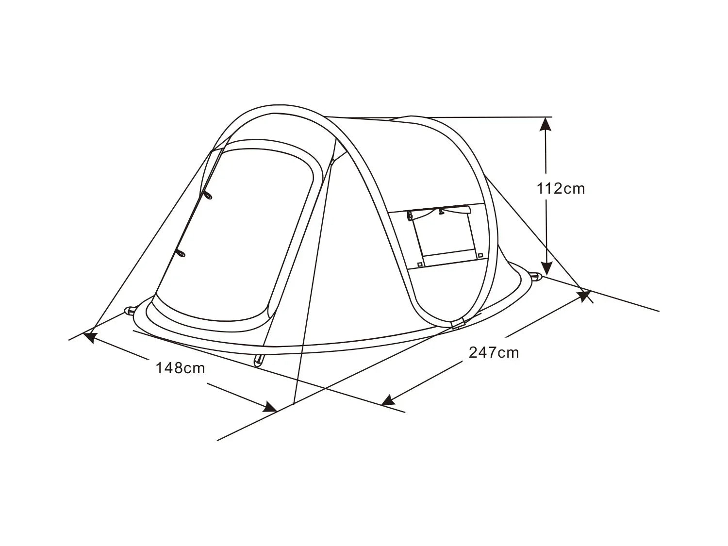 Rocktrail Tente pop-up 2 personnes