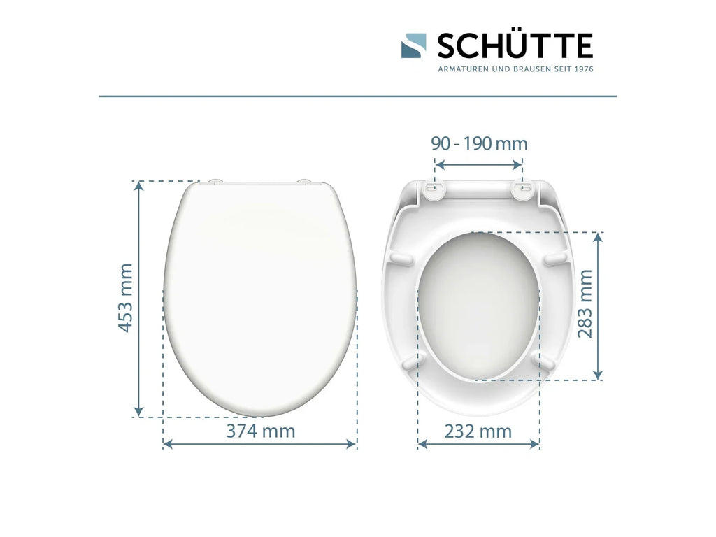 Schtte Abattant WC, avec fermeture en douceur