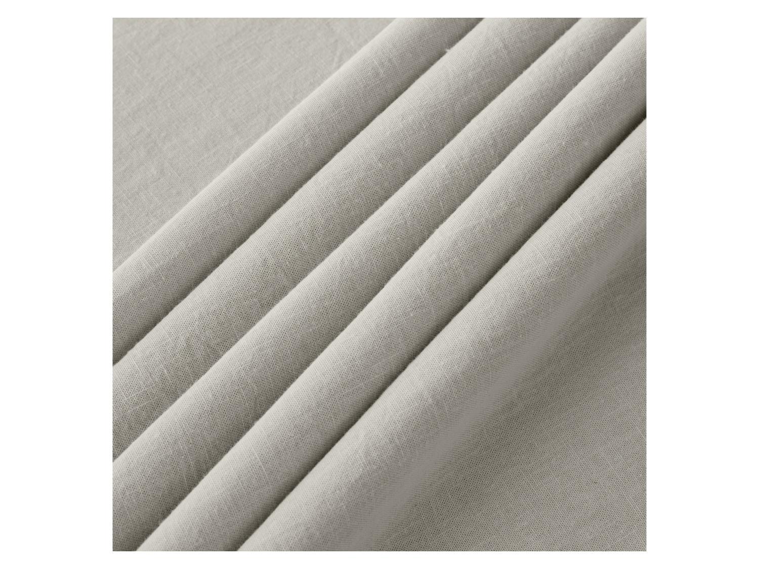 LIVARNO home Parure de lit en lin mlang, 260 x 240 cm