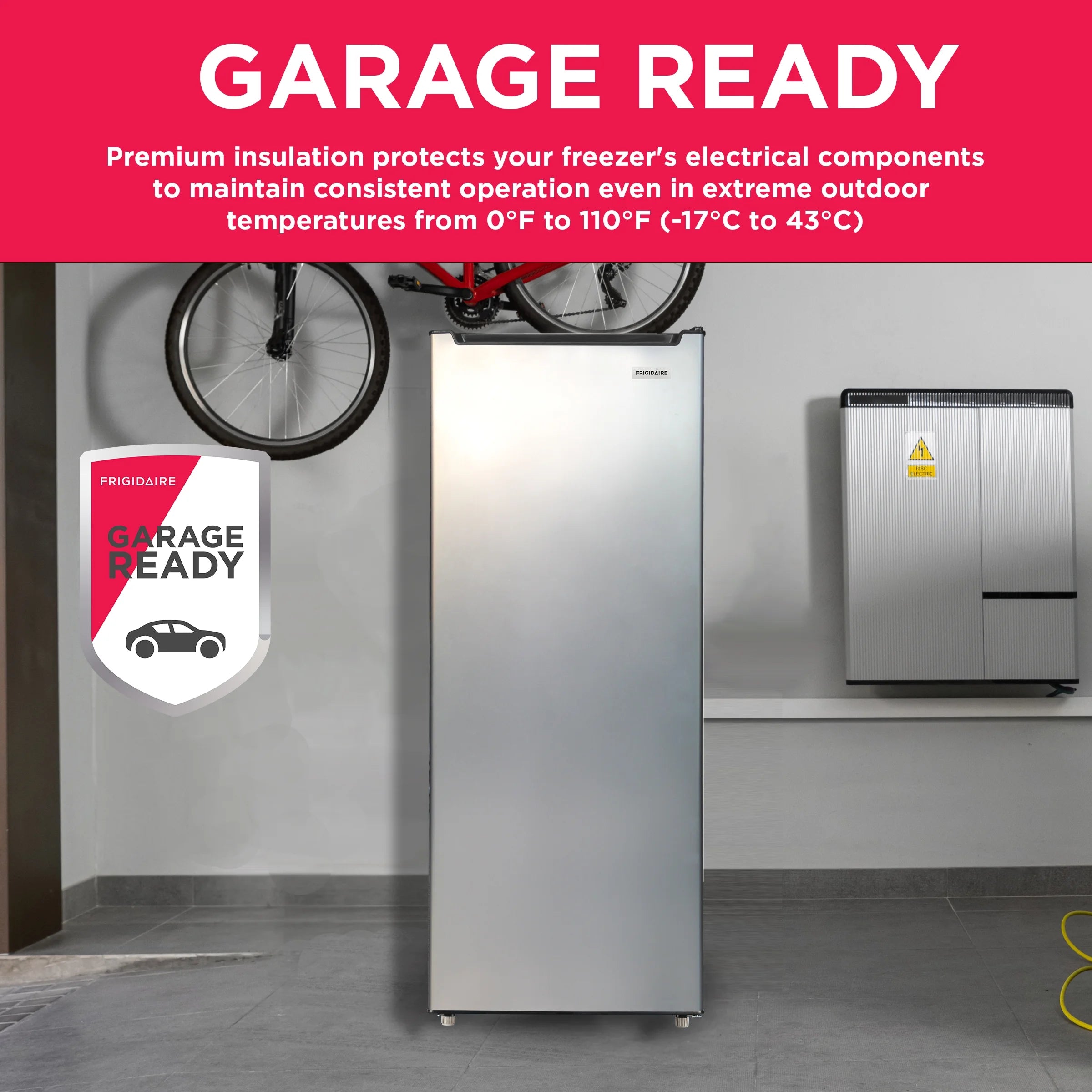 2025 Frigidaire 6.5 Cu. ft. Upright Freezer, Platinum