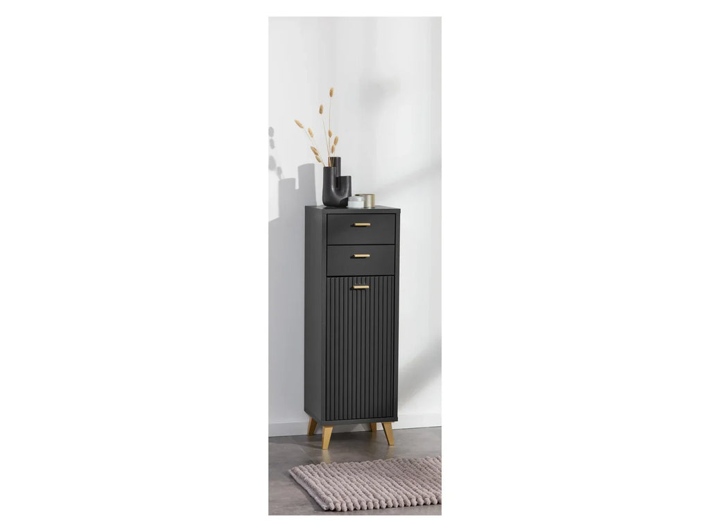LIVARNO home Meuble de salle de bains, 32,2 x 96 x 28 cm, anthracite