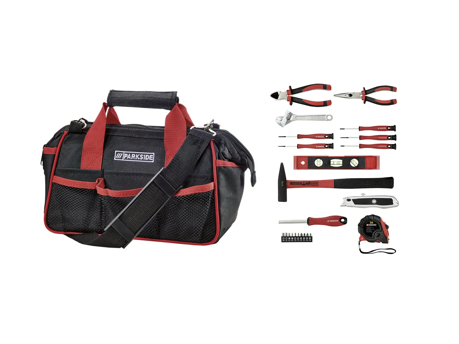 PARKSIDE Set d'outils dans un sac de rangement