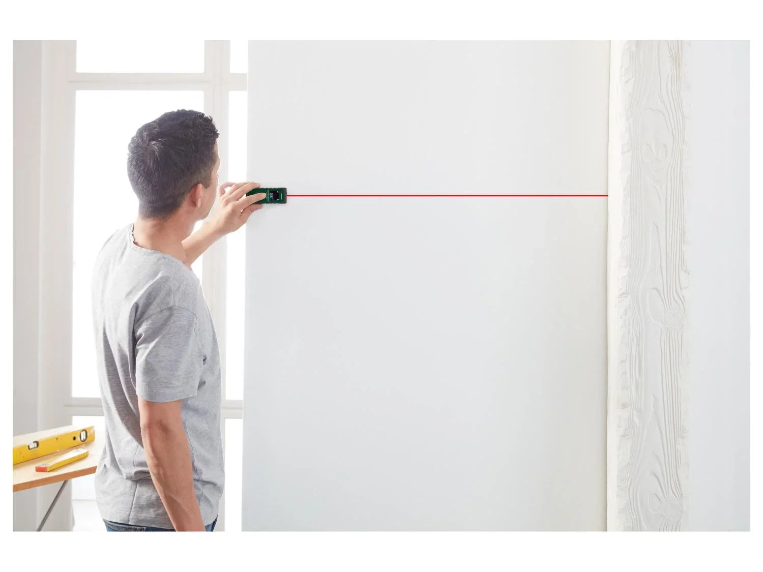PARKSIDE Tlmtre laser PLEM 20 B6, 20 m ou Niveau laser en croix PKLL 7 F7, rouge, 7 m