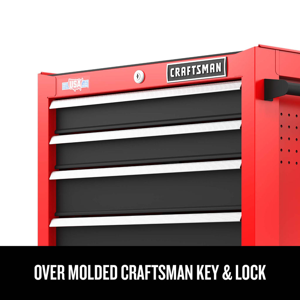 2025 2000 Series 26-in W x 36.5-in H 5-Drawer Steel Rolling Tool Cabinet (Red)