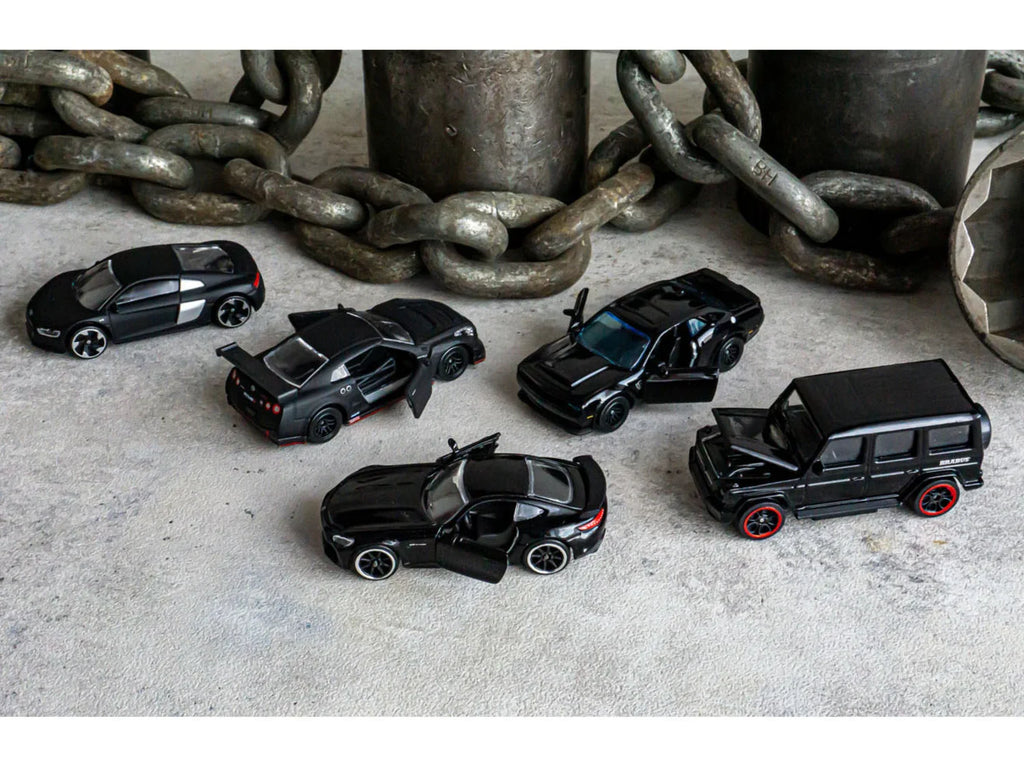Majorette DICKIE Set de 5 figurines de voitures Black Edition