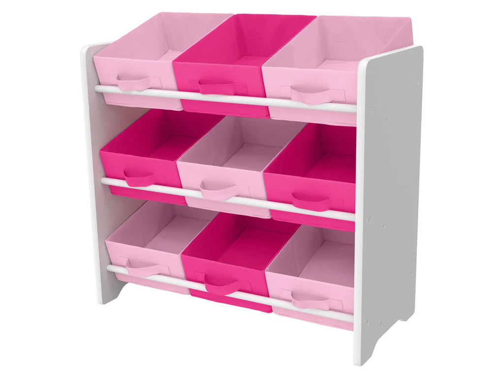 LIVARNO home Meuble de rangement pour enfants, avec 9 botes textiles