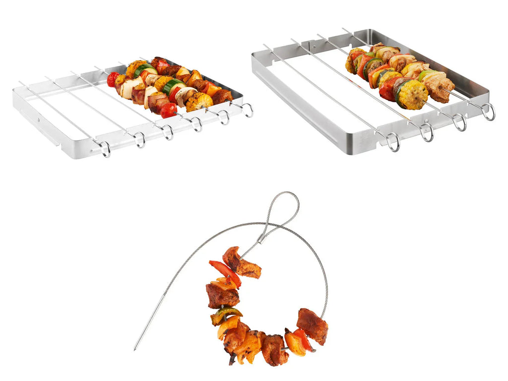 GRILLMEISTER Set de piques  brochettes pour barbecue
