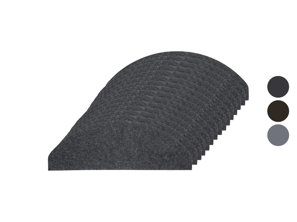 LIVARNO home Set de 15 tapis de marches d'escalier