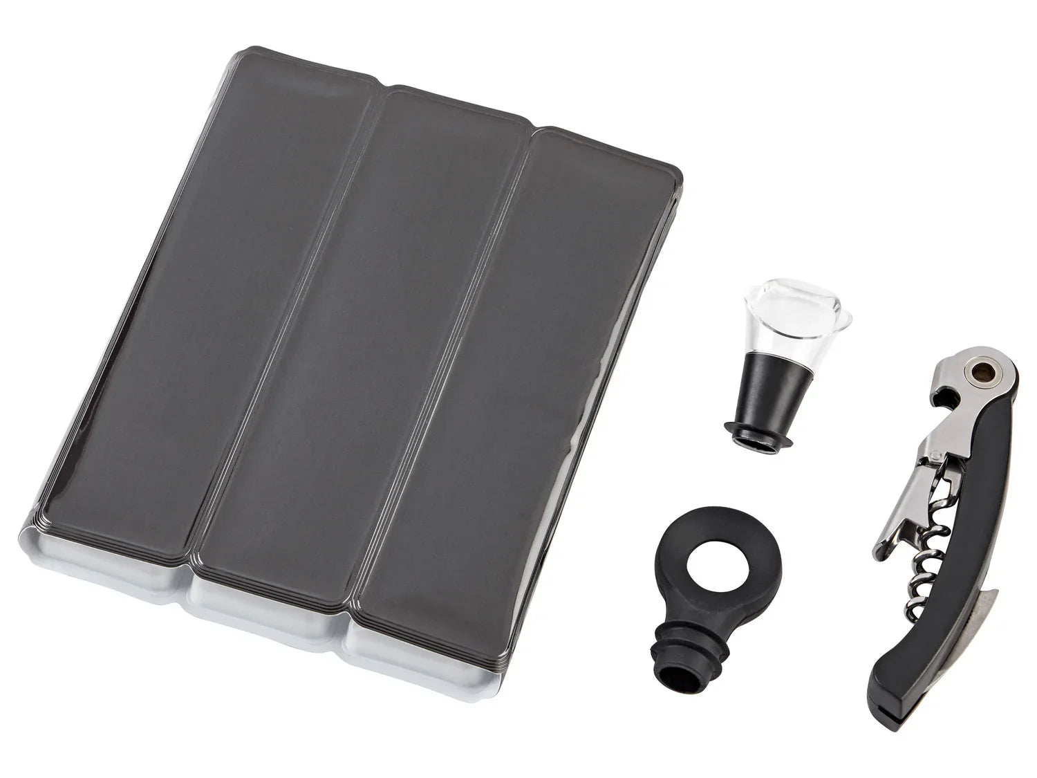 vacu vin Set de service  vin, 4 pices