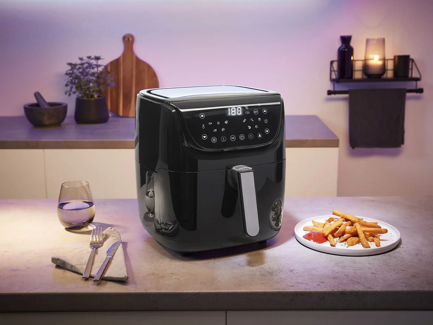 SILVERCREST KITCHEN TOOLS Airfryer Smart XL SHFS 2150 A1, 5,5 l, 2150 W
