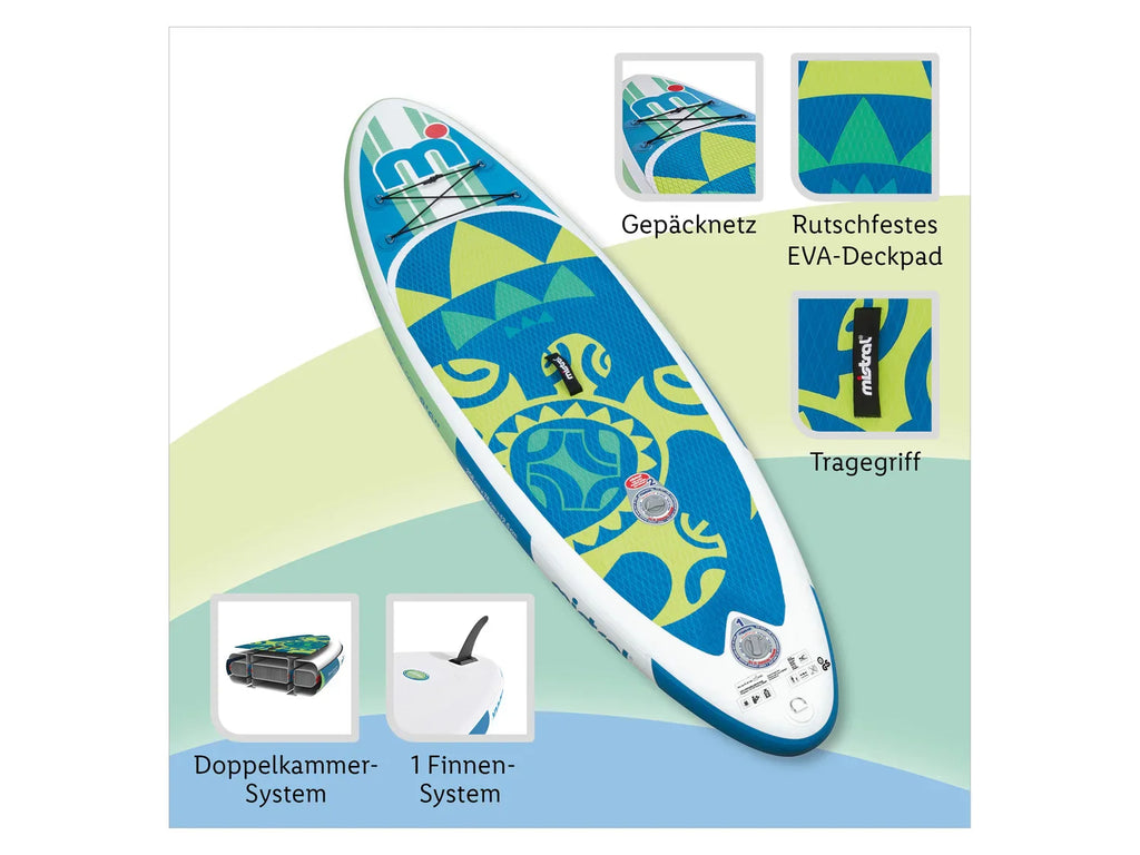Mistral Planche de paddle SUP Junior 8'6 avec systme de double chambre