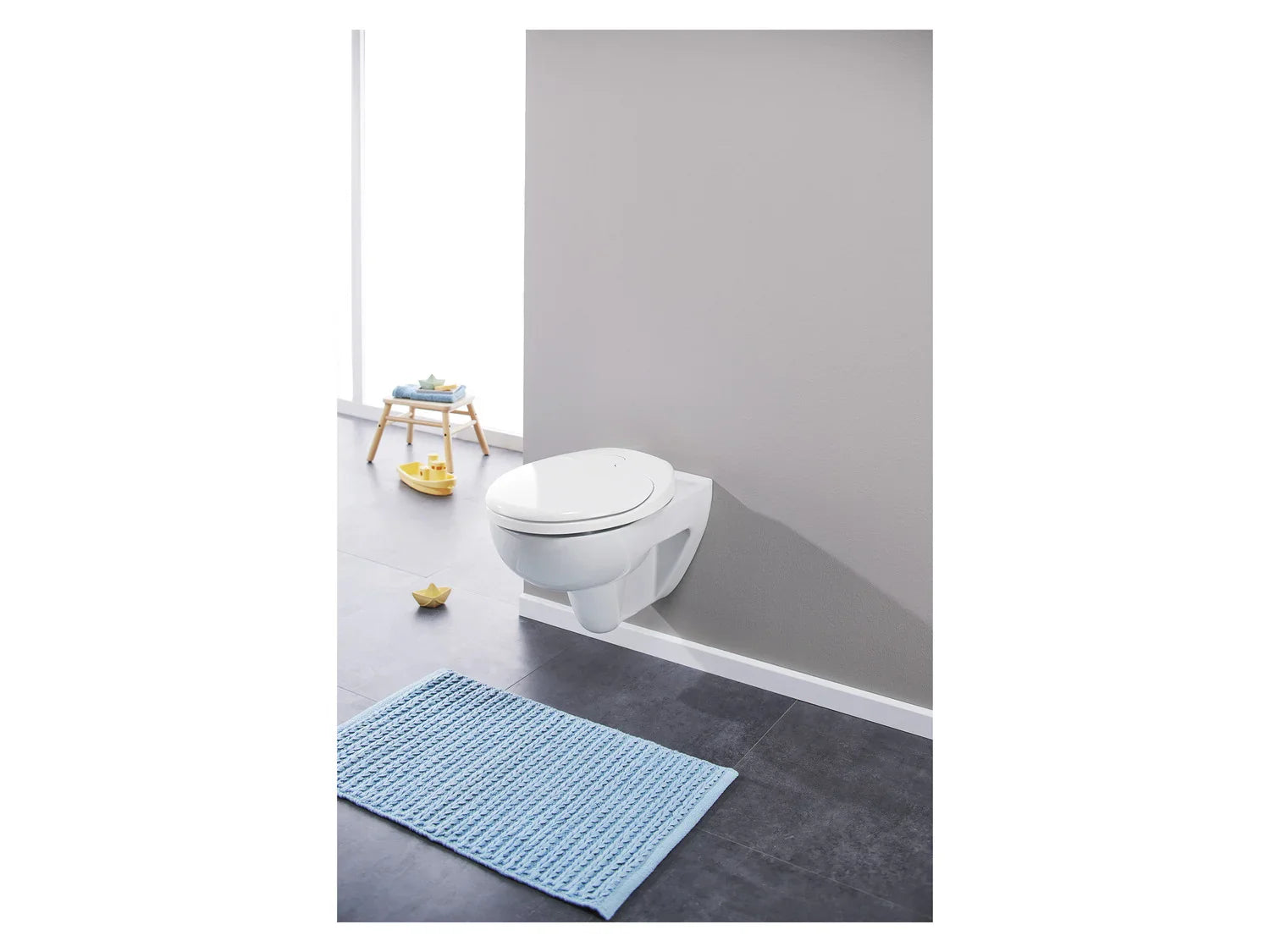 LIVARNO home Abattant WC 2 en 1, avec fermeture en douceur