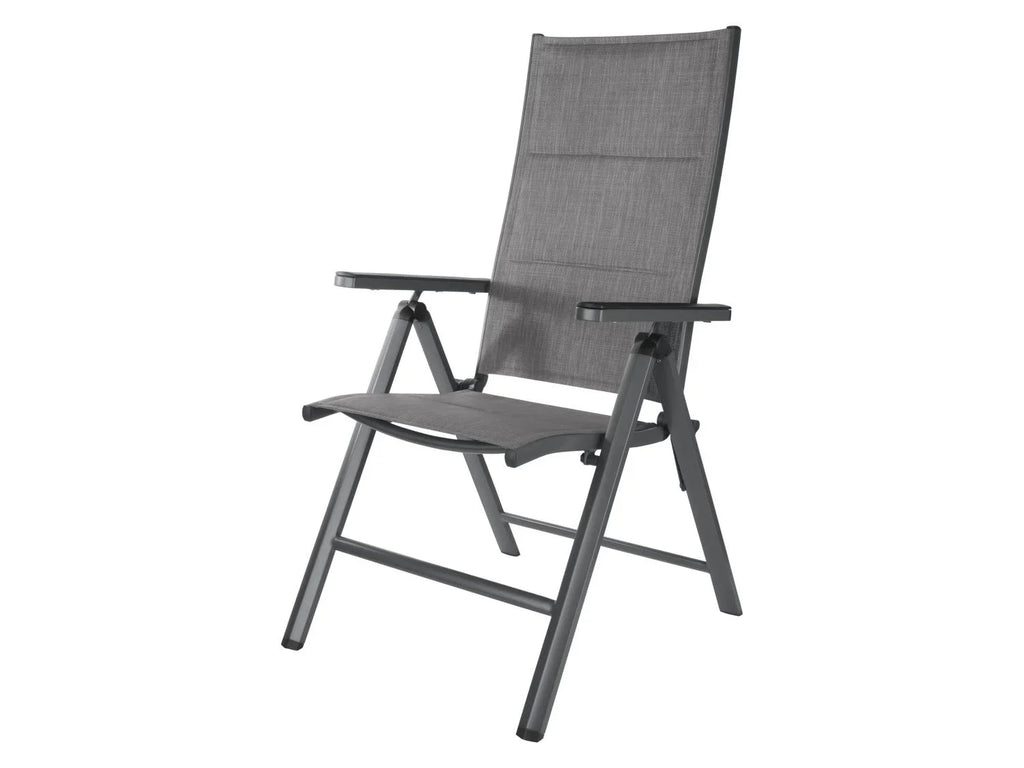 LIVARNO home Lot de 2 chaises hautes en aluminium Toronto, anthracite