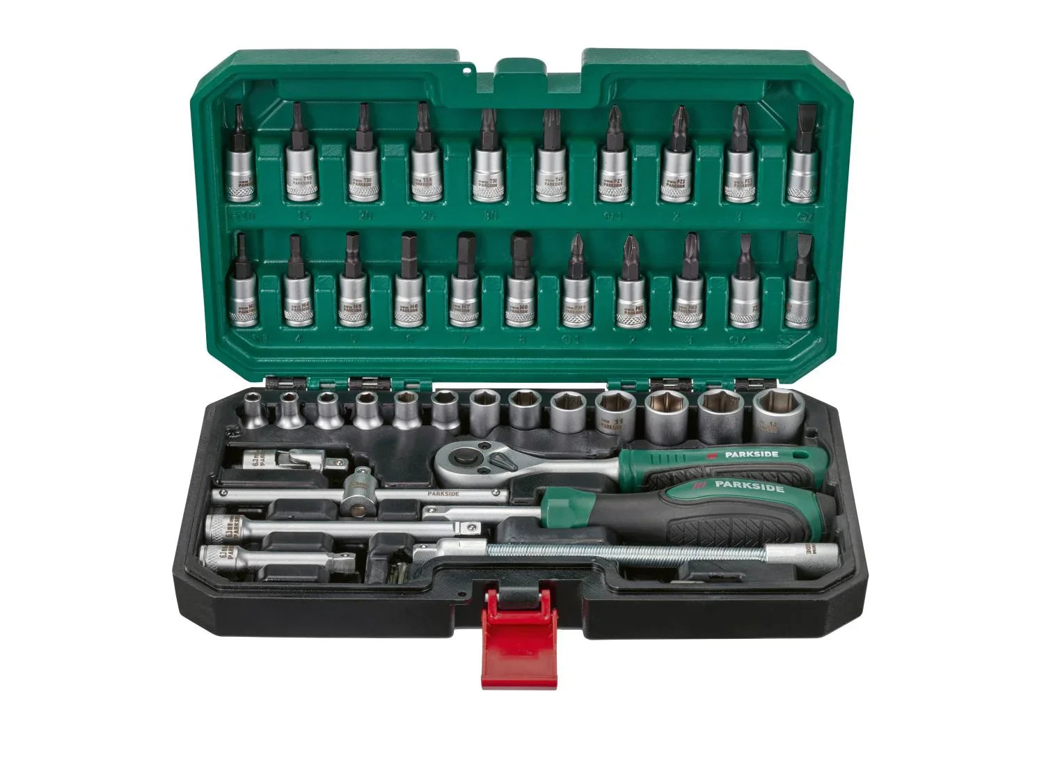 PARKSIDE Set de cliquet et accessoires, 46 pices