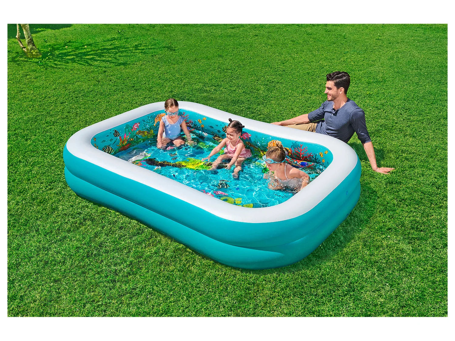 Bestway Piscine gonflable, 262 x 175 x 51 cm