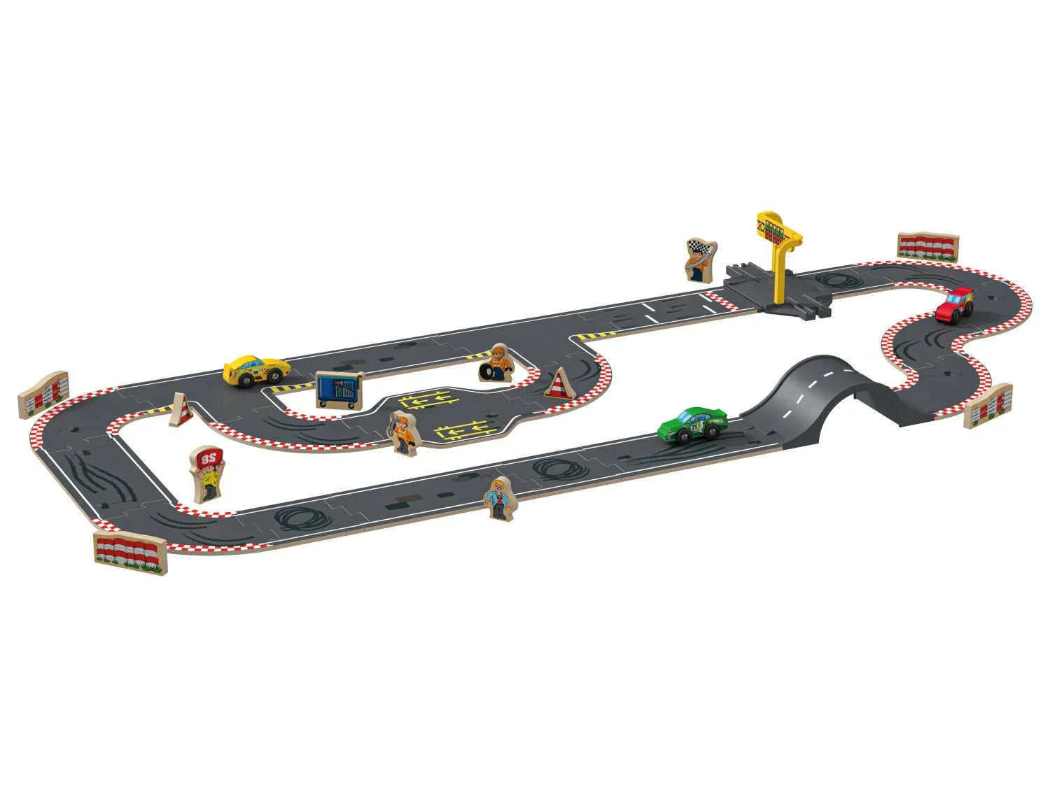 Playtive Set de circuit en bois
