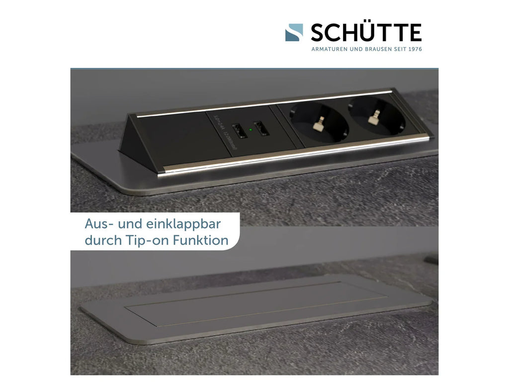 Schtte Bloc multiprises encastrable pour plan de travail