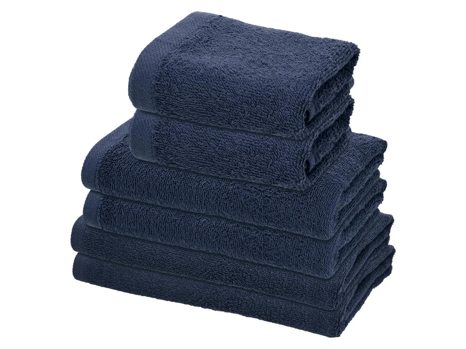LIVARNO Lot de serviettes ponge, 6 pices