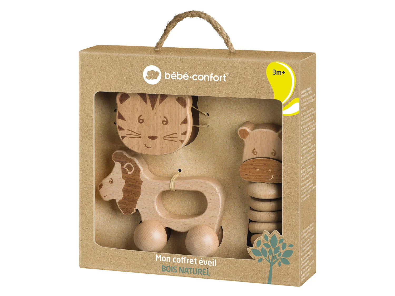 bebeconfort Set de 3 jouets en bois