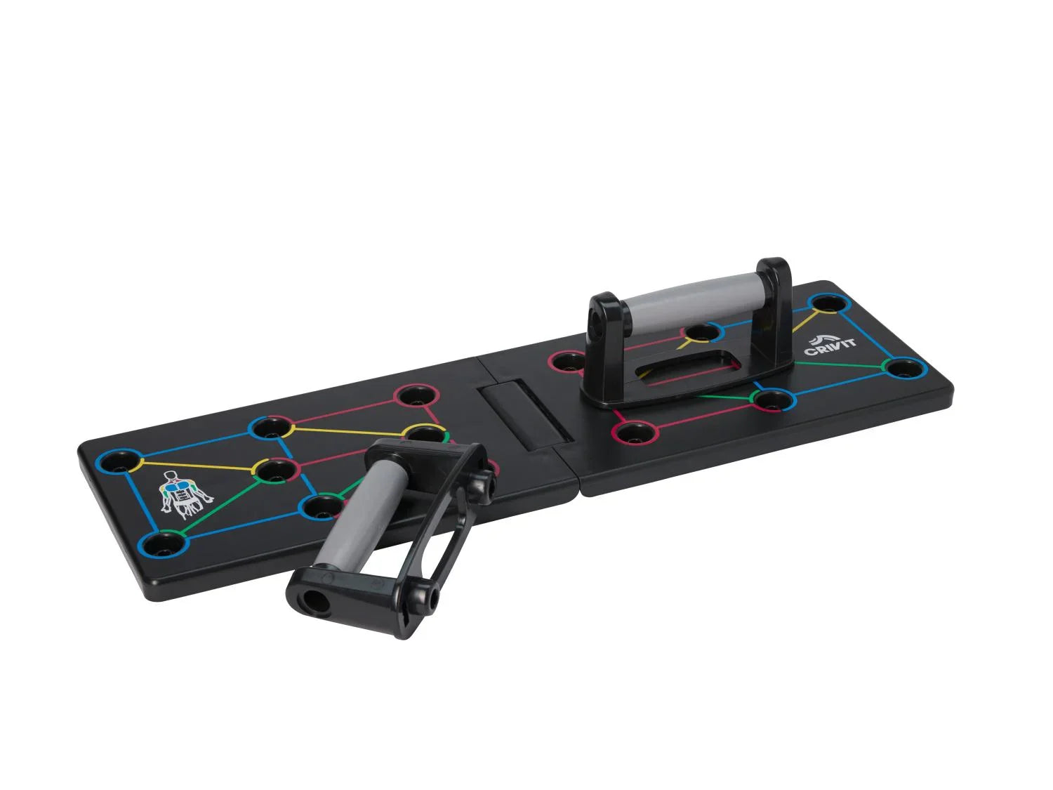 CRIVIT Planche  pompes ou set dhaltres courts ou kettlebell