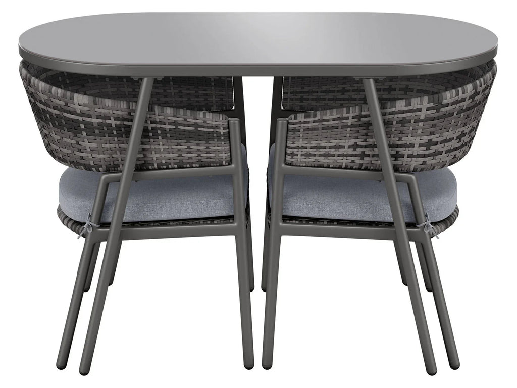 LIVARNO home Salon de balcon en acier, 3 pices