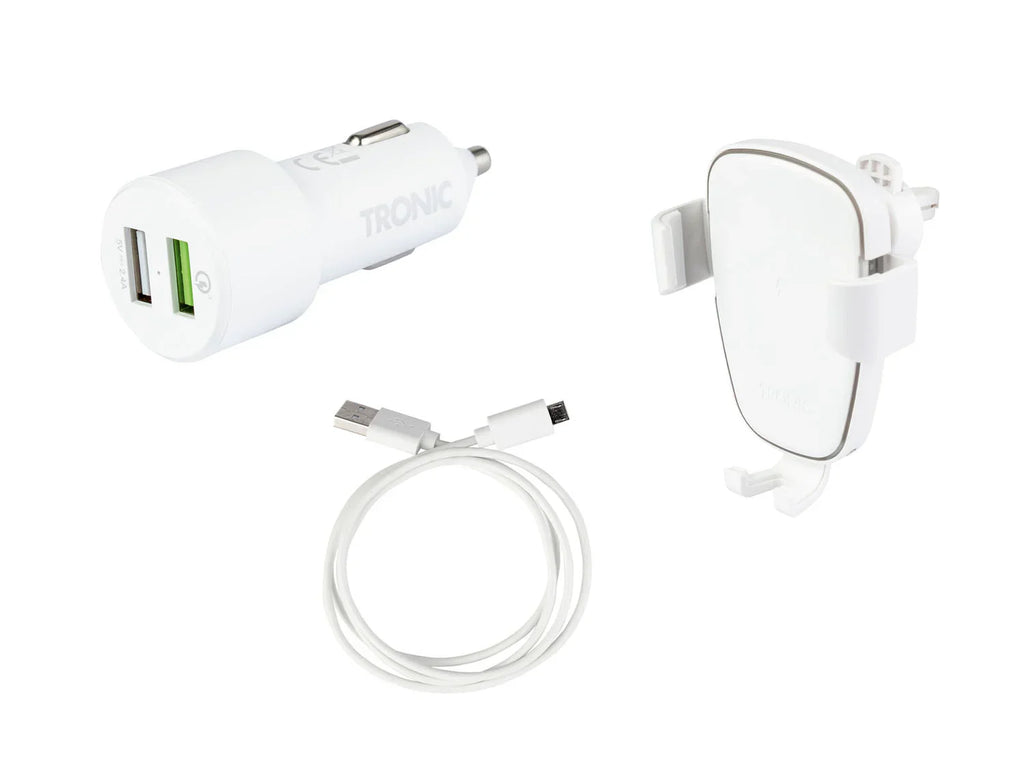 TRONIC Support Smartphone pour voiture avec chargeur Qi TKHQ 10 A1, 10 W