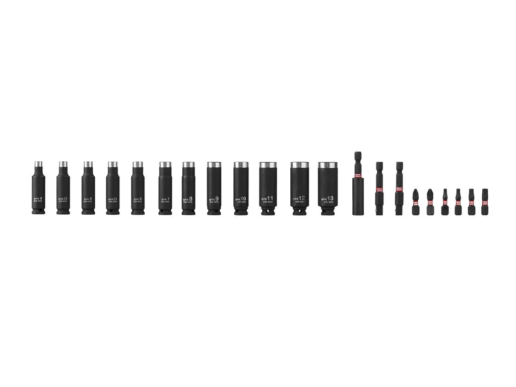 PARKSIDE PERFORMANCE Set de douilles et embouts pour cl  choc, PSS 21 A1, 21 pices