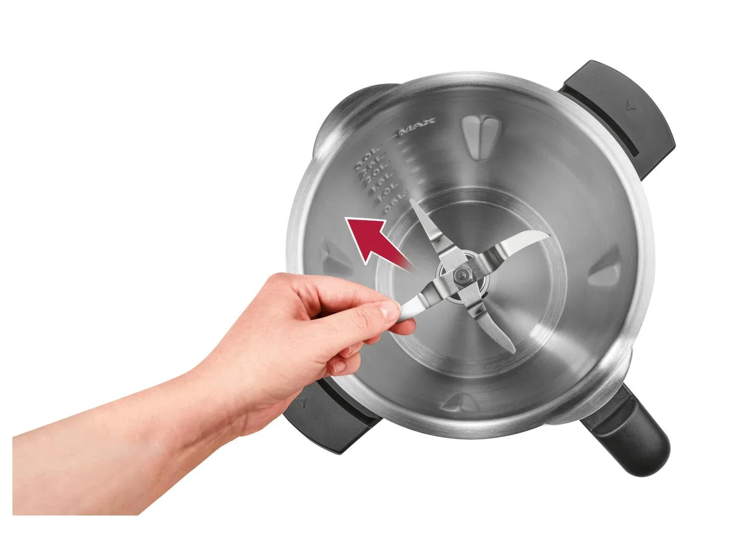 SILVERCREST KITCHEN TOOLS Monsieur Cuisine Smart SKMS 1200 B2, Rouge