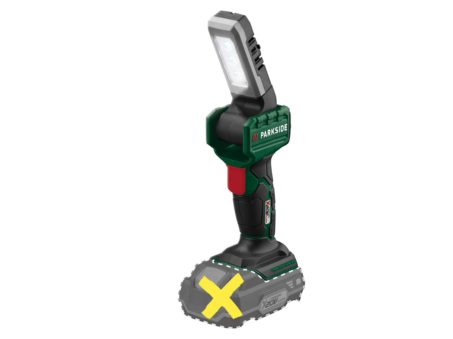 PARKSIDE Lampe torche  LED, 280 lm, 20 V