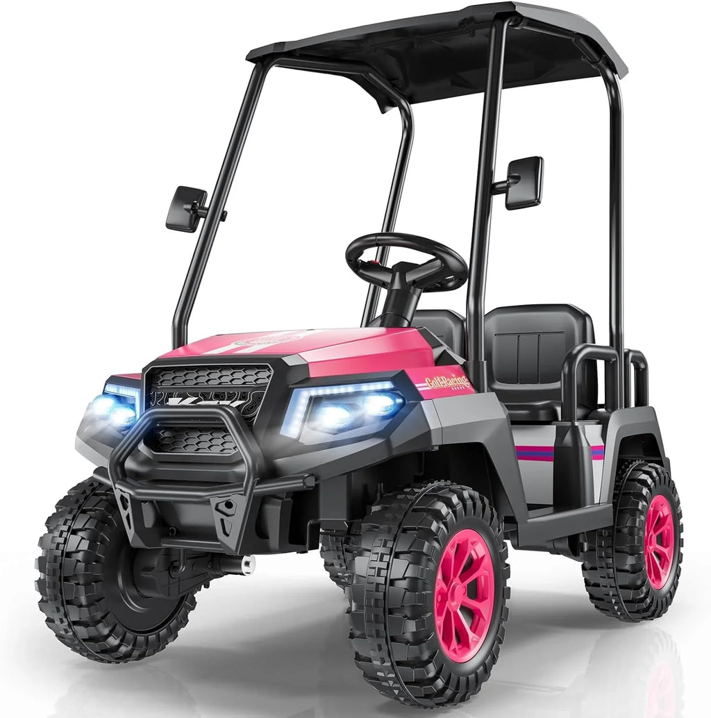 R9 24V Children's Golf Cart with Remote Control Removable Awning