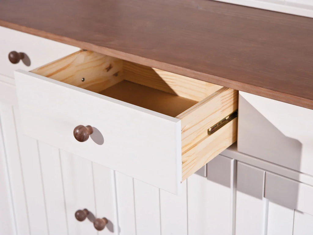 Inter Link Commode haut de gamme style campagnard, bois de pin