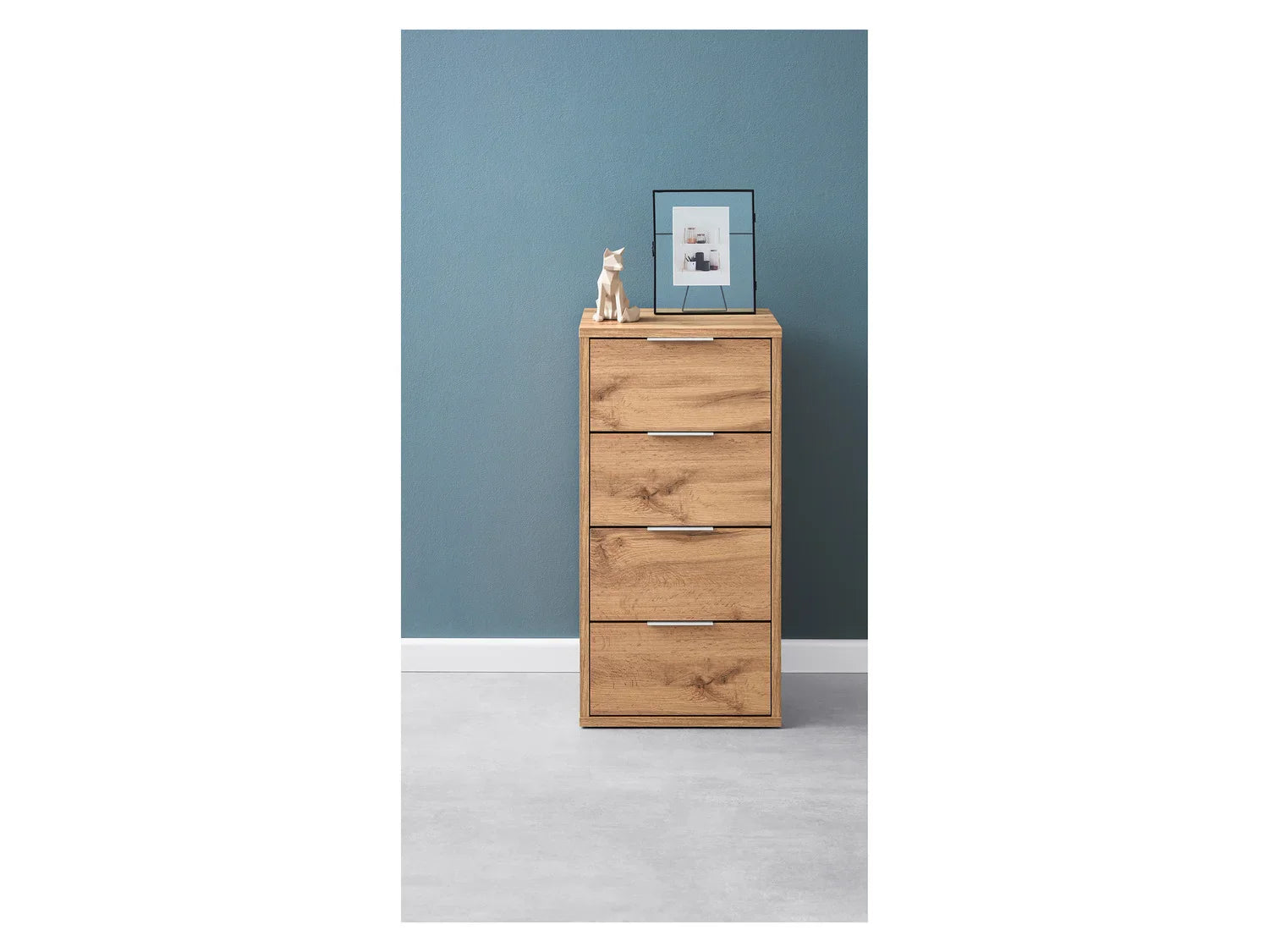 LIVARNO home Commode Verona 4 tiroirs, 40 x 80 x 35 cm, imitation chne