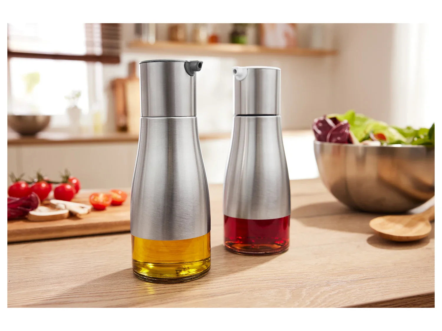 ERNESTO Set de moulins  sel et  poivre ou set de distributeurs  vinaigre et  huile