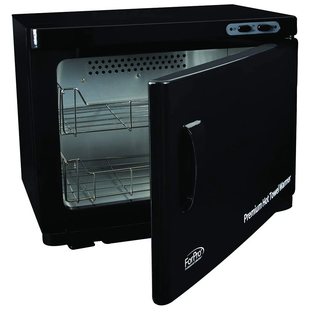 ForPro Professional Collection Premium Hot Towel Warmer, 23L Extra Large Capacity, Two Stainless Steel Racks, White