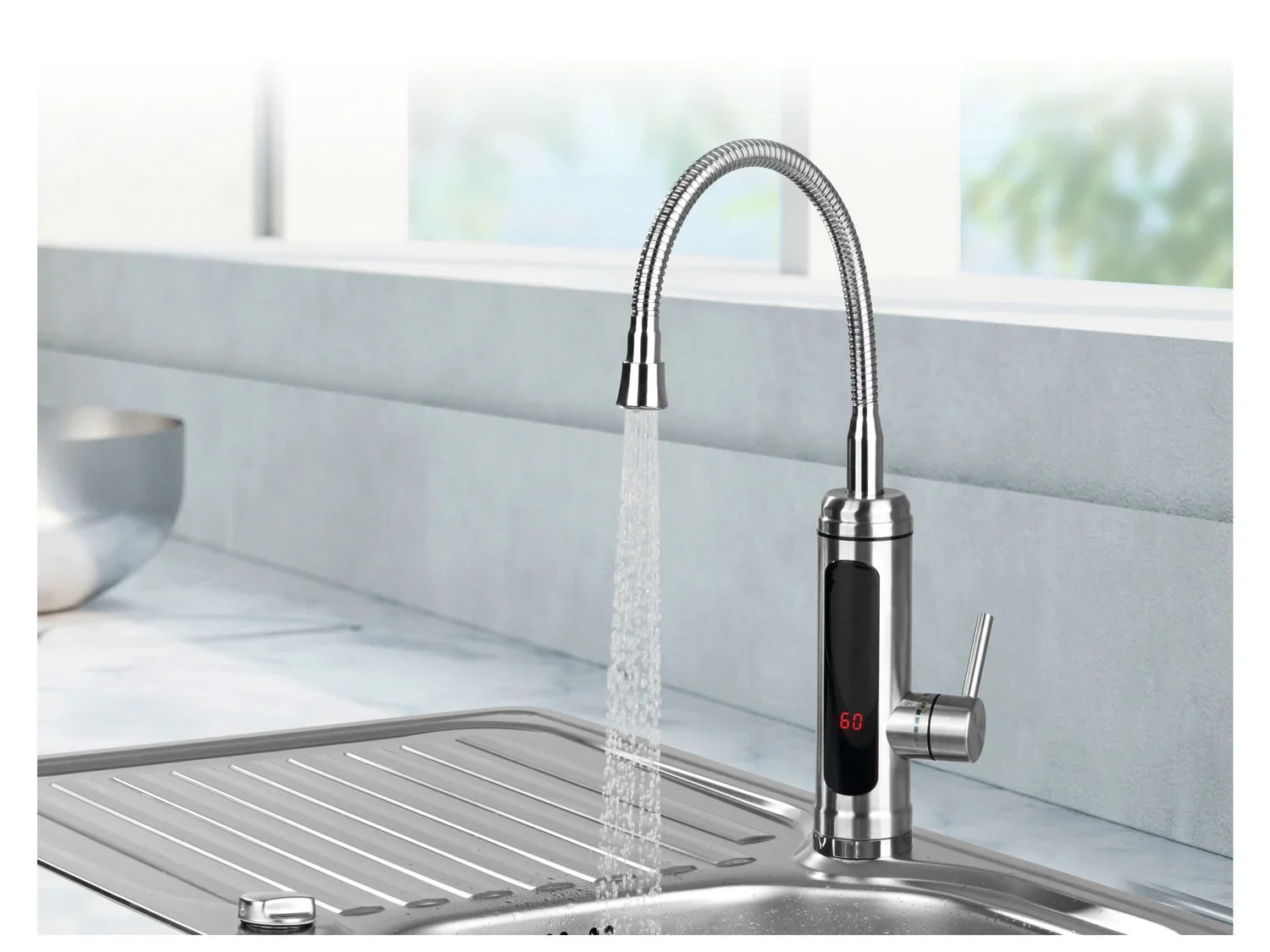 EASYmaxx Mitigeur robinet de cuisine, avec levier rond