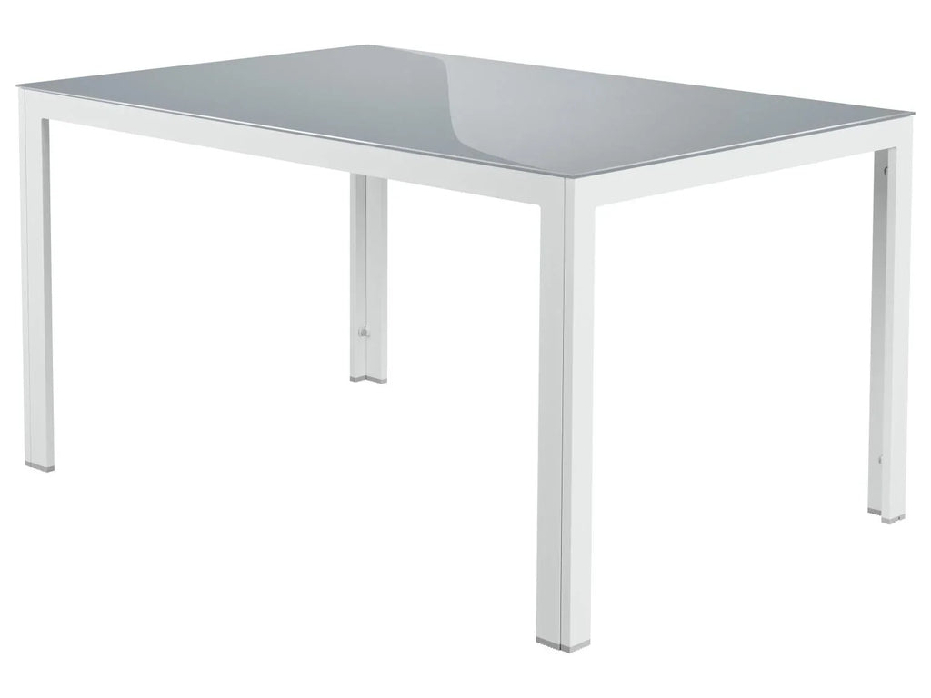 LIVARNO home Table de jardin en aluminium Houston, blanc