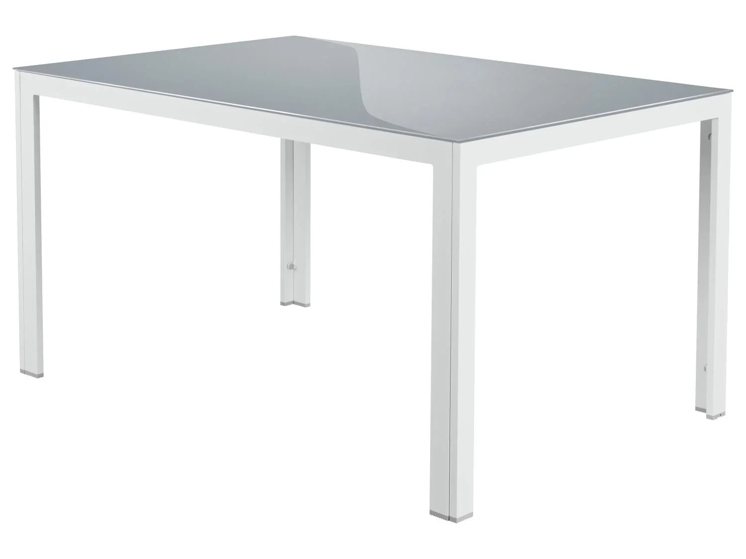 LIVARNO home Table de jardin en aluminium Houston, blanc