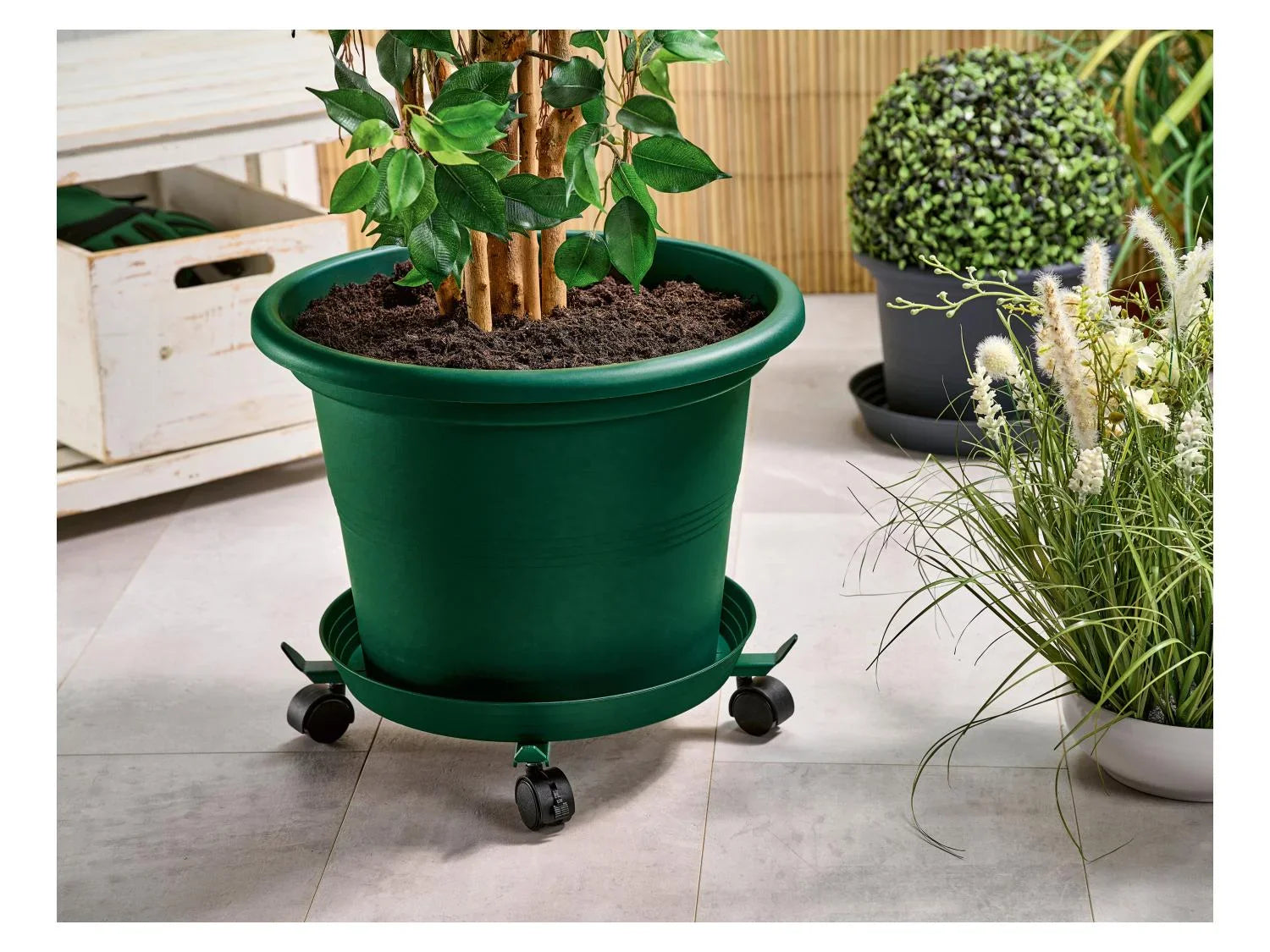 PARKSIDE Porte-plantes  roulettes extensible