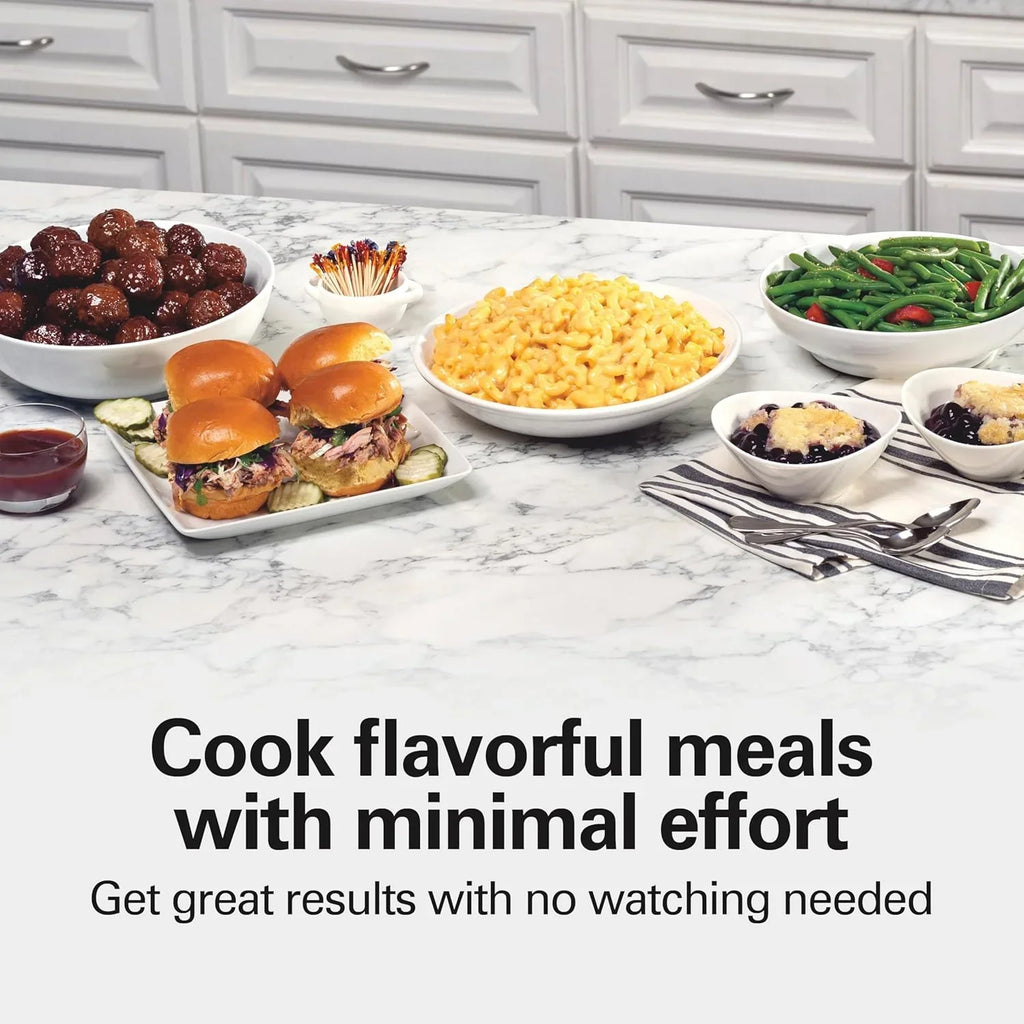 Slow Cooker Extra Large 10 Quart Stay or Go Portable With Lid Lock