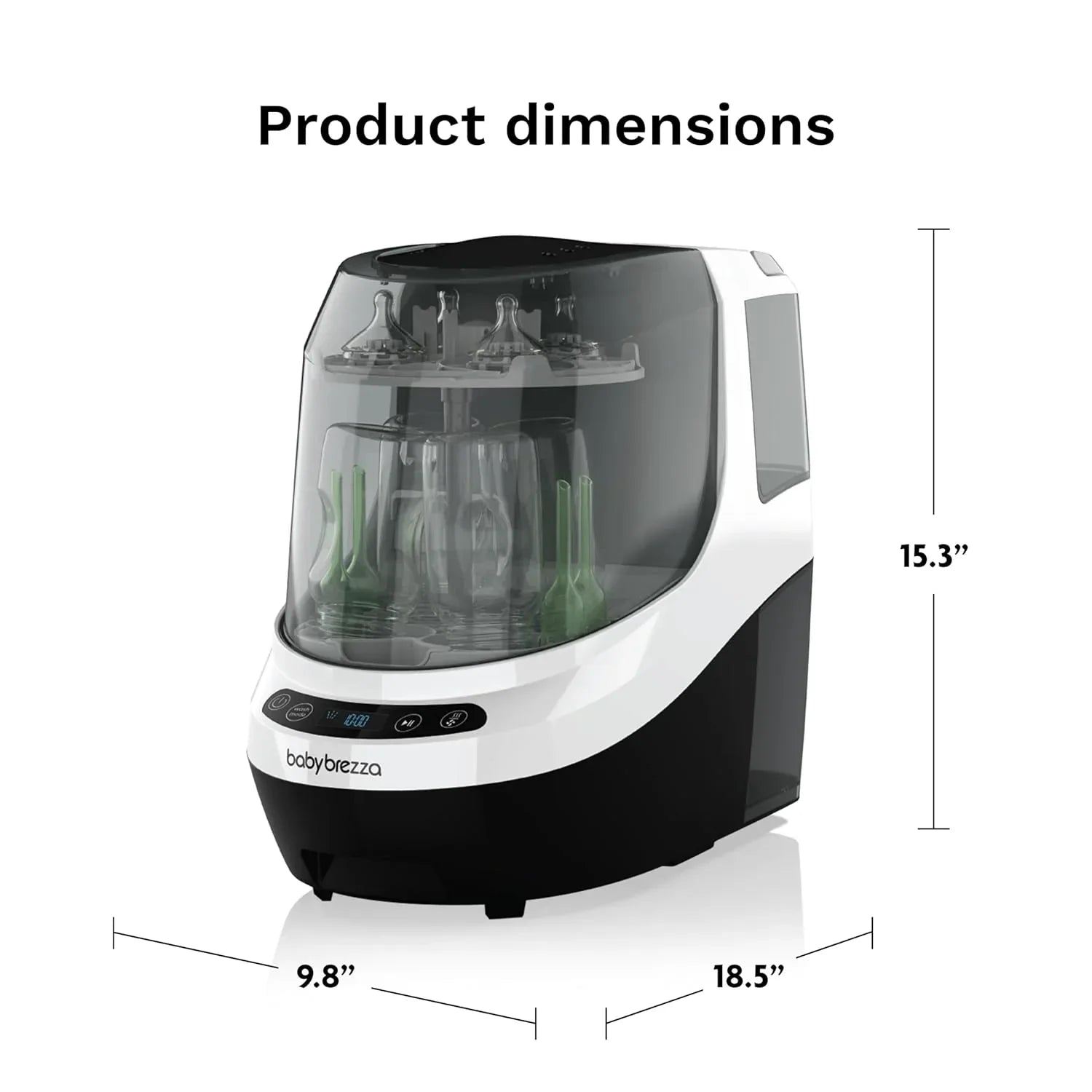 Bottle Washer Pro Baby Bottle Washer Sterilizer Dryer All in One Machine Cleans Bottles