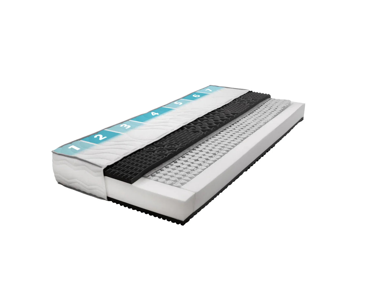 LIVARNO home Matelas  ressorts ensachs 1000-7 zones, H2, 140 x 190 cm