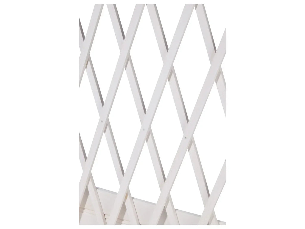 dobar Jardinire surleve  roulettes avec treillis, L 79 x l 28,5 x H130 cm
