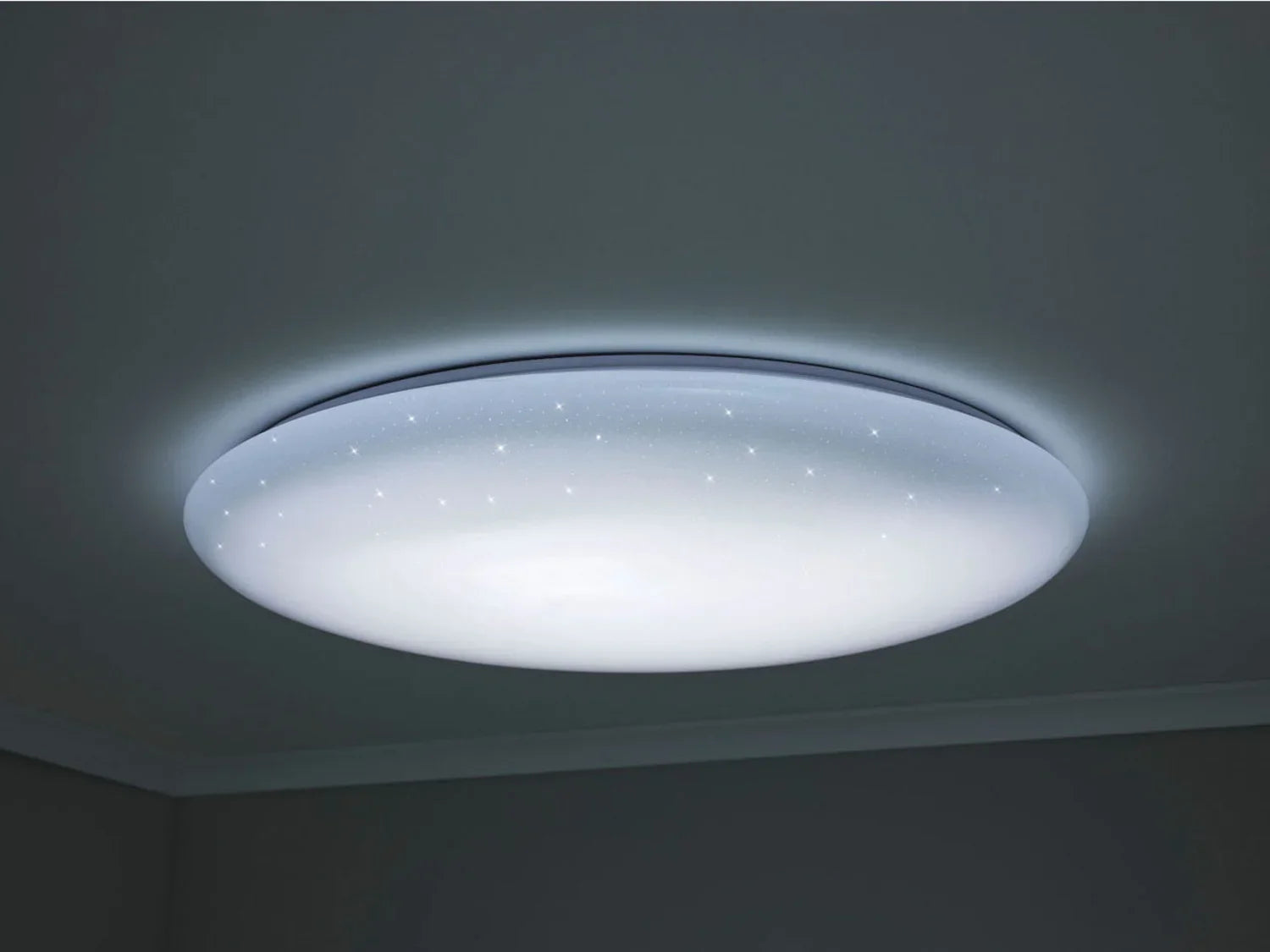 LIVARNO home Plafonnier LED, effet ciel toil,  76 cm