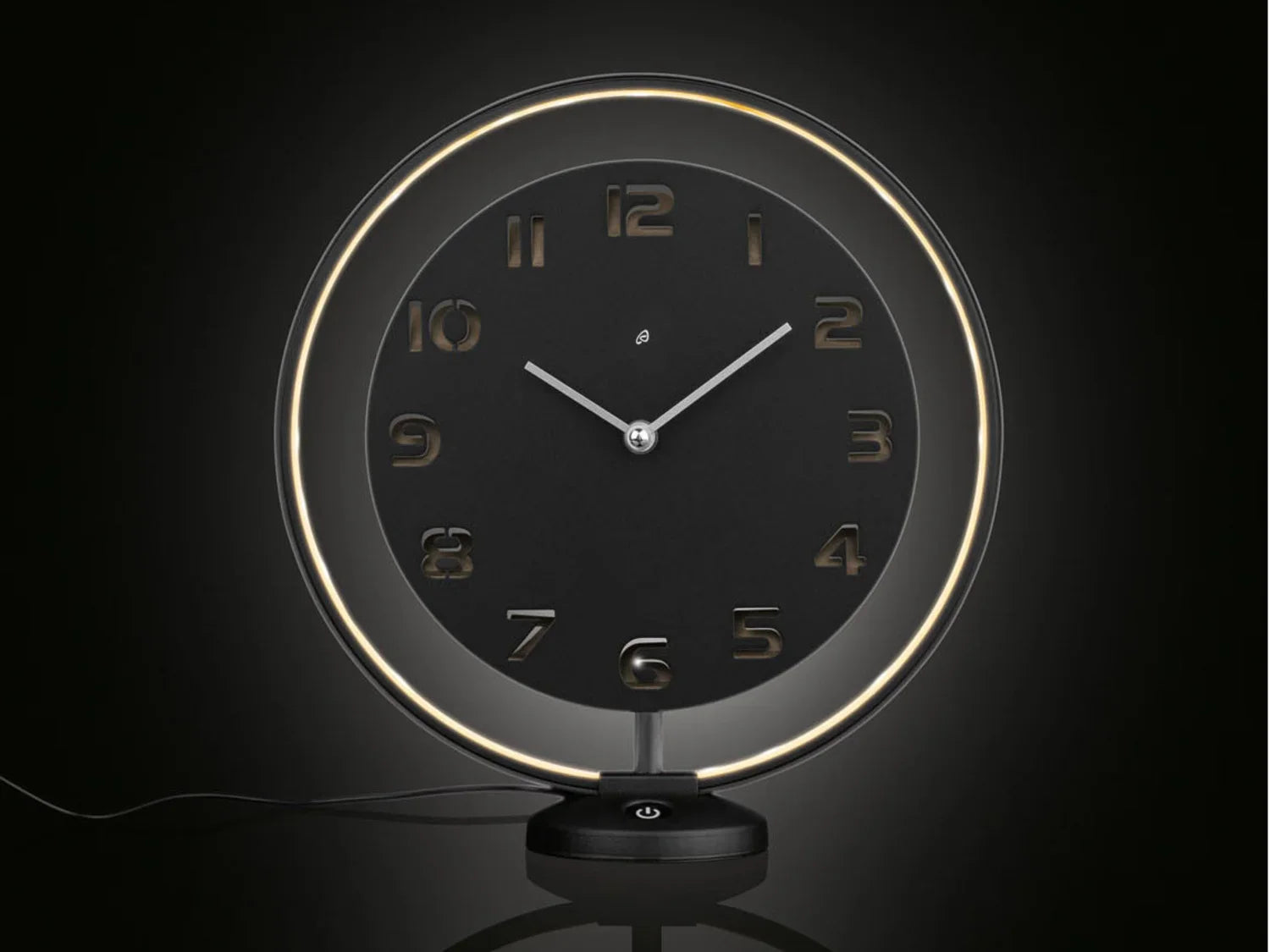 AURIOL Horloge de table, avec anneau lumineux LED