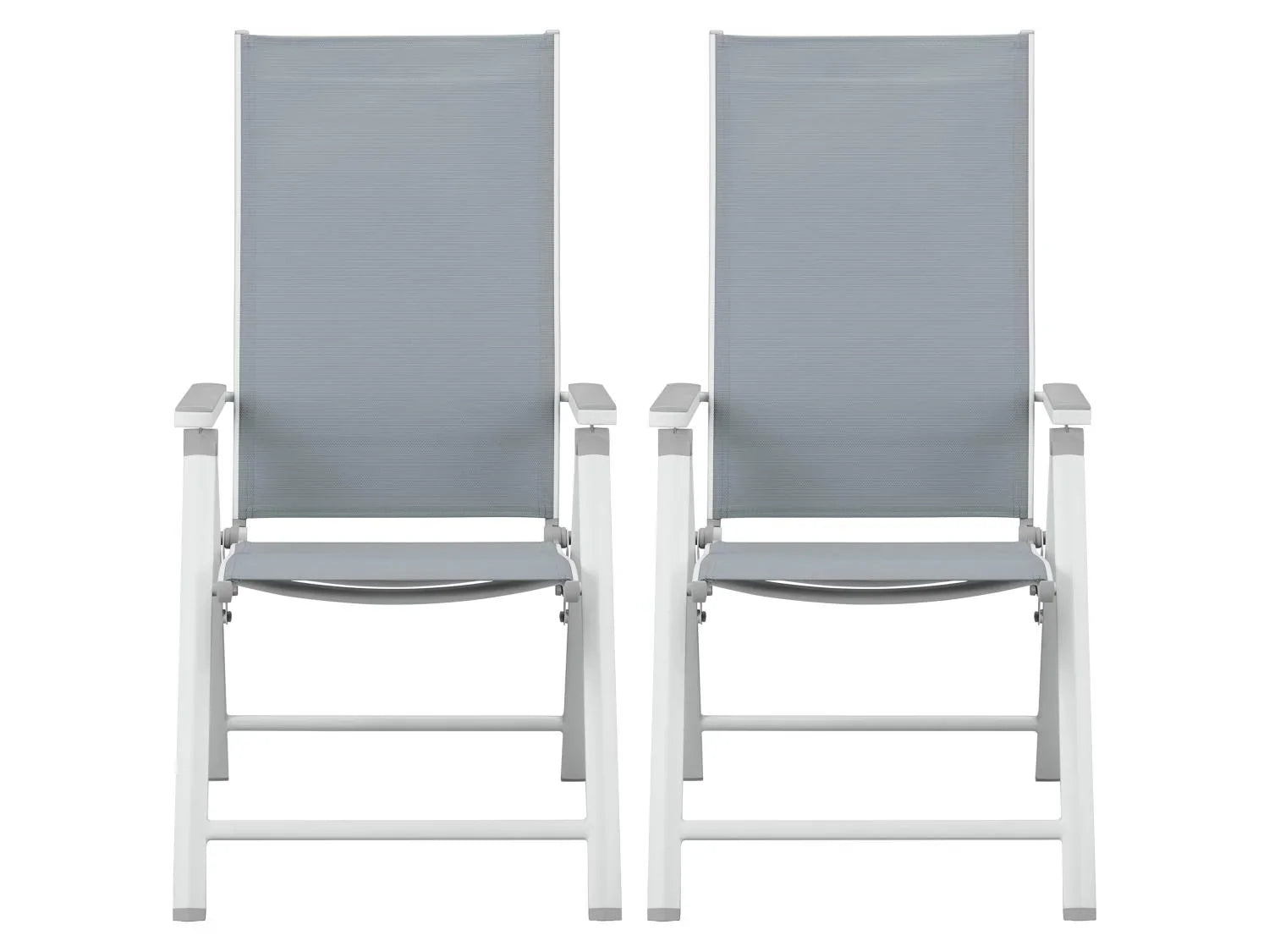 LIVARNO home Ensemble en alu  Houston , 5 pices - table extensible & 4 fauteuils pliants, blanc